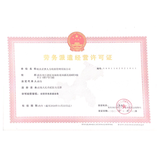 劳务派遣经营许可证